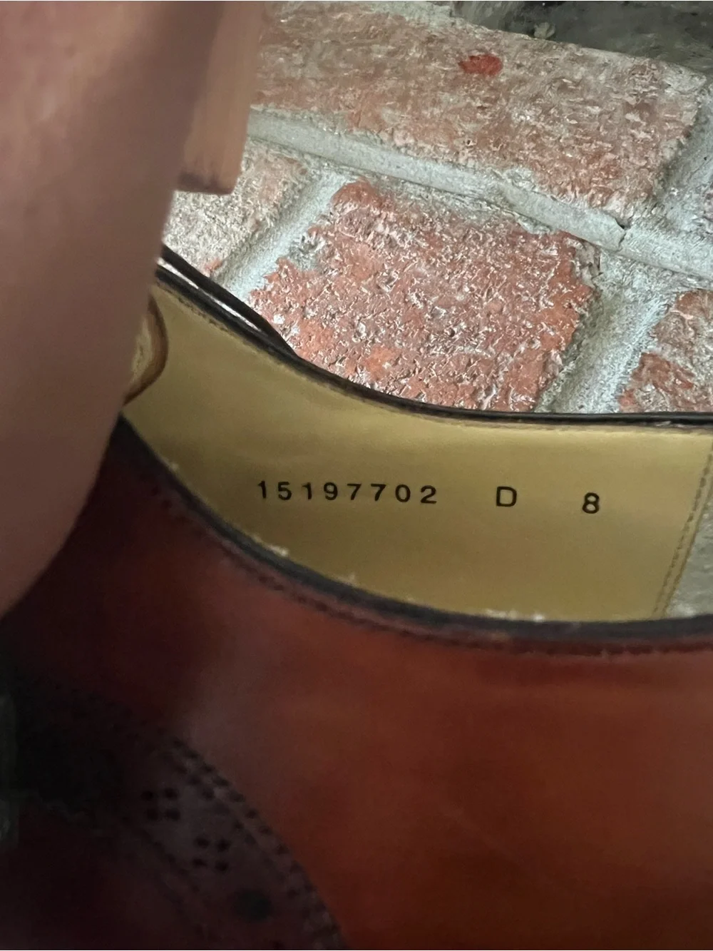 Santoni Cognac Leather Cap-Toe Derby Oxfords with Broguing